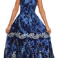 Sakkas Ariel Embroidered Batik Dress