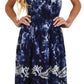 Sakkas Ariel Embroidered Batik Dress