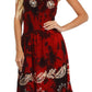 Sakkas Ariel Embroidered Batik Dress