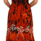 Sakkas Jamilah Gypsy Boho Peasant Batik Dress