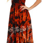 Sakkas Jamilah Gypsy Boho Peasant Batik Dress