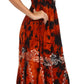 Sakkas Jamilah Gypsy Boho Peasant Batik Dress