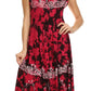 Sakkas Jamilah Gypsy Boho Peasant Batik Dress