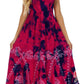 Sakkas Jamilah Gypsy Boho Peasant Batik Dress