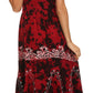 Sakkas Jamilah Gypsy Boho Peasant Batik Dress