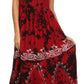 Sakkas Jamilah Gypsy Boho Peasant Batik Dress