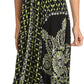 Sakkas Shana Batik Embroidered Handkerchief Hem Adjustable Halter Dress