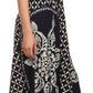 Sakkas Shana Batik Embroidered Handkerchief Hem Adjustable Halter Dress