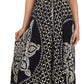 Sakkas Shana Batik Embroidered Handkerchief Hem Adjustable Halter Dress