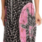 Sakkas Shana Batik Embroidered Handkerchief Hem Adjustable Halter Dress