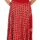 Sakkas Shana Batik Embroidered Handkerchief Hem Adjustable Halter Dress