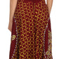 Sakkas Shana Batik Embroidered Handkerchief Hem Adjustable Halter Dress