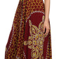 Sakkas Shana Batik Embroidered Handkerchief Hem Adjustable Halter Dress