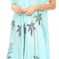 Sakkas Kai Palm Tree Caftan Tank Dress / Cover Up