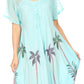 Sakkas Kai Palm Tree Caftan Tank Dress / Cover Up
