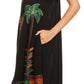 Sakkas Kai Palm Tree Caftan Tank Dress / Cover Up