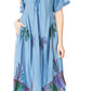 Sakkas Kai Palm Tree Caftan Tank Dress / Cover Up