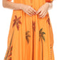 Sakkas Kai Palm Tree Caftan Tank Dress / Cover Up