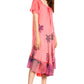 Sakkas Kai Palm Tree Caftan Tank Dress / Cover Up