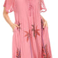 Sakkas Kai Palm Tree Caftan Tank Dress / Cover Up