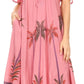 Sakkas Kai Palm Tree Caftan Tank Dress / Cover Up