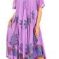 Sakkas Kai Palm Tree Caftan Tank Dress / Cover Up