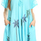 Sakkas Kai Palm Tree Caftan Tank Dress / Cover Up