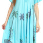Sakkas Kai Palm Tree Caftan Tank Dress / Cover Up