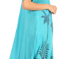 Sakkas Kai Palm Tree Caftan Tank Dress / Cover Up