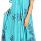 Sakkas Kai Palm Tree Caftan Tank Dress / Cover Up