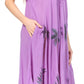 Sakkas Kai Palm Tree Caftan Tank Dress / Cover Up