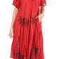 Sakkas Kai Palm Tree Caftan Tank Dress / Cover Up