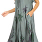 Sakkas Kai Palm Tree Caftan Tank Dress / Cover Up