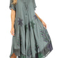 Sakkas Kai Palm Tree Caftan Tank Dress / Cover Up