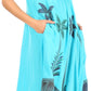Sakkas Kai Palm Tree Caftan Tank Dress / Cover Up
