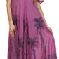Sakkas Kai Palm Tree Caftan Tank Dress / Cover Up