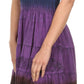 Sakkas Balayga Ombre Tie Dye Batik Adjustable Ruffle Tank Top Sleeveless Dress