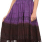 Sakkas Balayga Ombre Tie Dye Batik Adjustable Ruffle Tank Top Sleeveless Dress