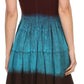 Sakkas Balayga Ombre Tie Dye Batik Adjustable Ruffle Tank Top Sleeveless Dress
