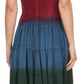 Sakkas Balayga Ombre Tie Dye Batik Adjustable Ruffle Tank Top Sleeveless Dress