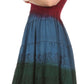 Sakkas Balayga Ombre Tie Dye Batik Adjustable Ruffle Tank Top Sleeveless Dress