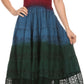 Sakkas Balayga Ombre Tie Dye Batik Adjustable Ruffle Tank Top Sleeveless Dress