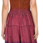 Sakkas Balayga Ombre Tie Dye Batik Adjustable Ruffle Tank Top Sleeveless Dress