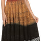 Sakkas Balayga Ombre Tie Dye Batik Adjustable Ruffle Tank Top Sleeveless Dress