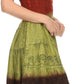Sakkas Balayga Ombre Tie Dye Batik Adjustable Ruffle Tank Top Sleeveless Dress