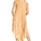 Sakkas Kara Long Draped Sleeveless Marbled Caftan Dress / Cover Up