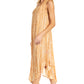 Sakkas Kara Long Draped Sleeveless Marbled Caftan Dress / Cover Up