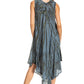 Sakkas Kara Long Draped Sleeveless Marbled Caftan Dress / Cover Up