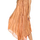 Sakkas Kara Long Draped Sleeveless Marbled Caftan Dress / Cover Up
