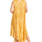 Sakkas Kara Long Draped Sleeveless Marbled Caftan Dress / Cover Up